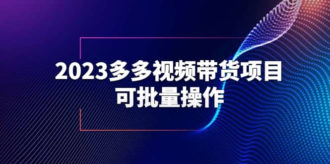 2023多多视频带货项目,可批量操作【保姆级教学】