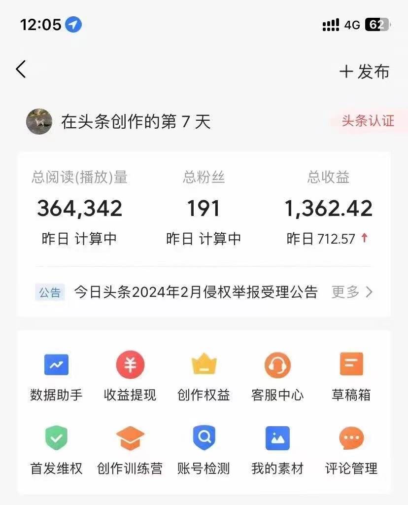 利用AI工具无脑复制粘贴撸头条收益 每天2小时 稳定月入5000+互联网入门...
