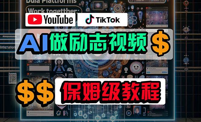 利用AI制作励志视频,在YouTube和TikTok赚钱,小白可做(附工具)