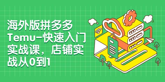 海外版拼多多Temu-快速入门实战课,店铺实战从0到1(12节课)