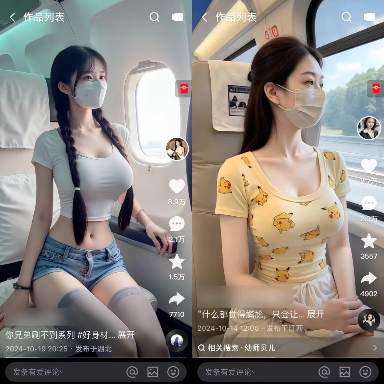 快手高铁美女热门玩法,单月涨粉5万,拆解全套操作流程!