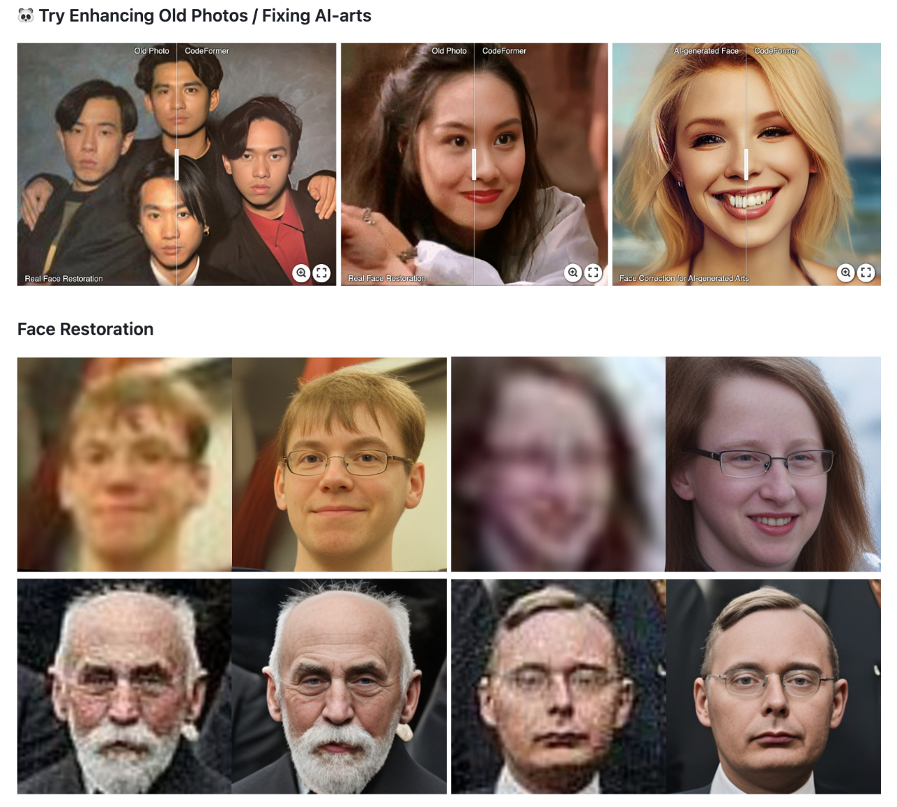 CodeFormer:一款可以免费清除视频马赛克的神器