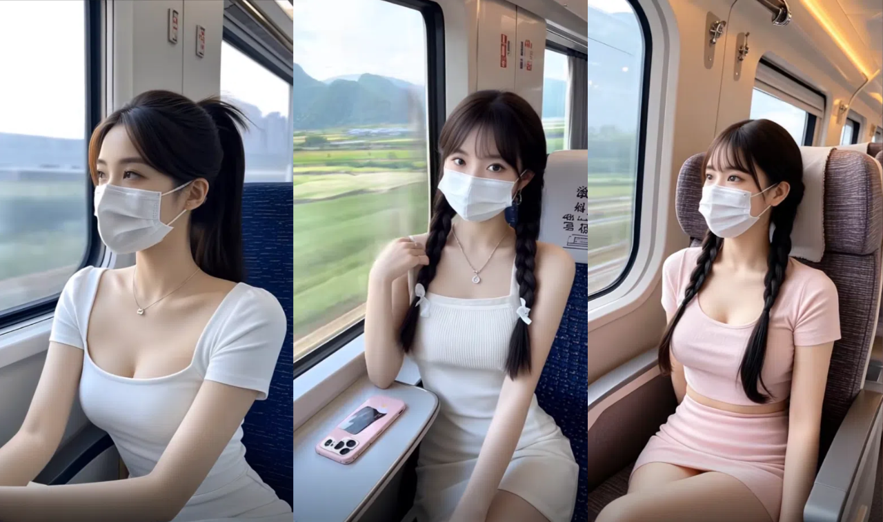 疯狂吸粉的AI口罩大雷美女视频,条条爆款,0成本制作,实操教程