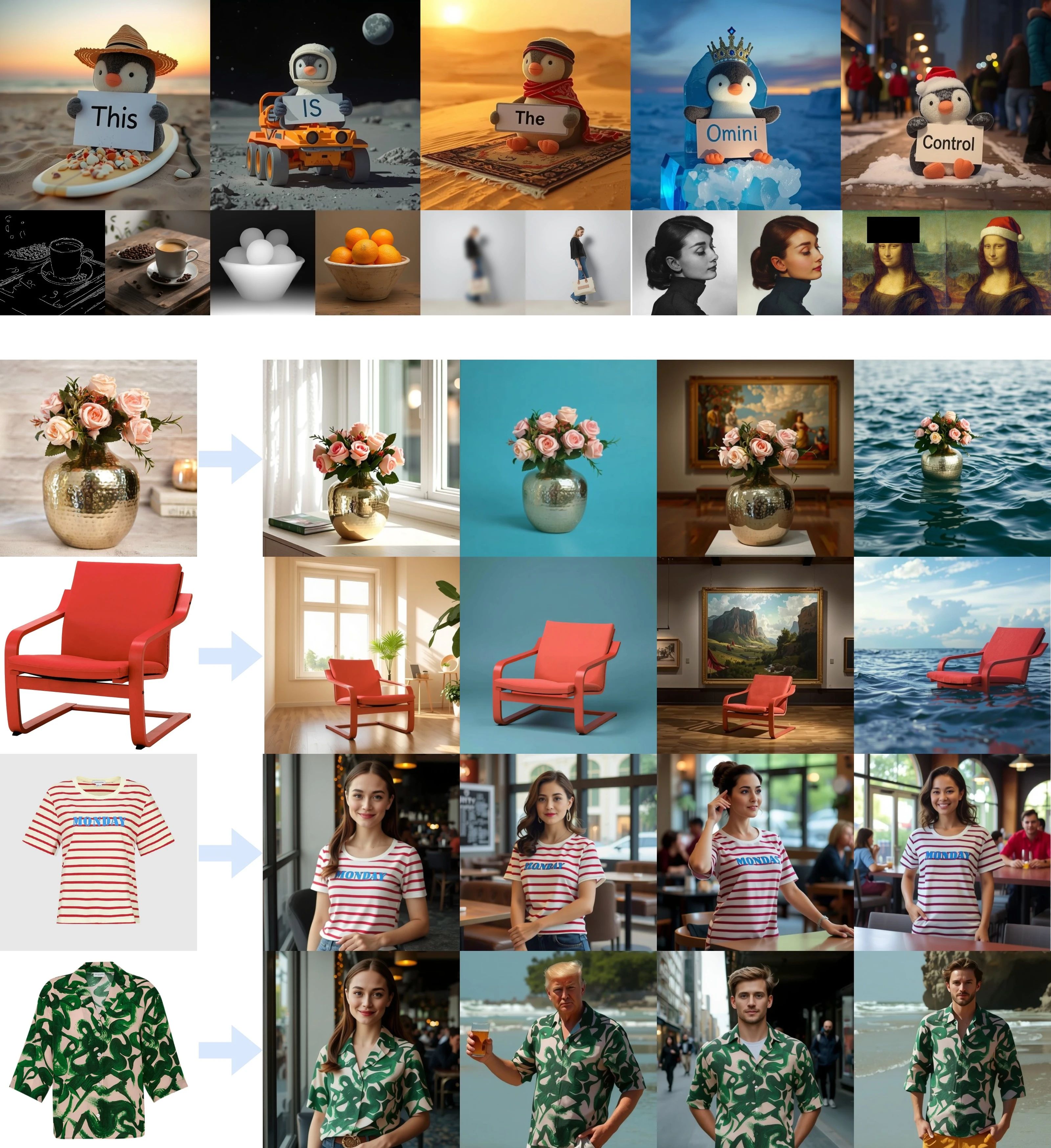 OminiControl:AI又出新神器!只需1张照片,让你的角色穿越任意世界!