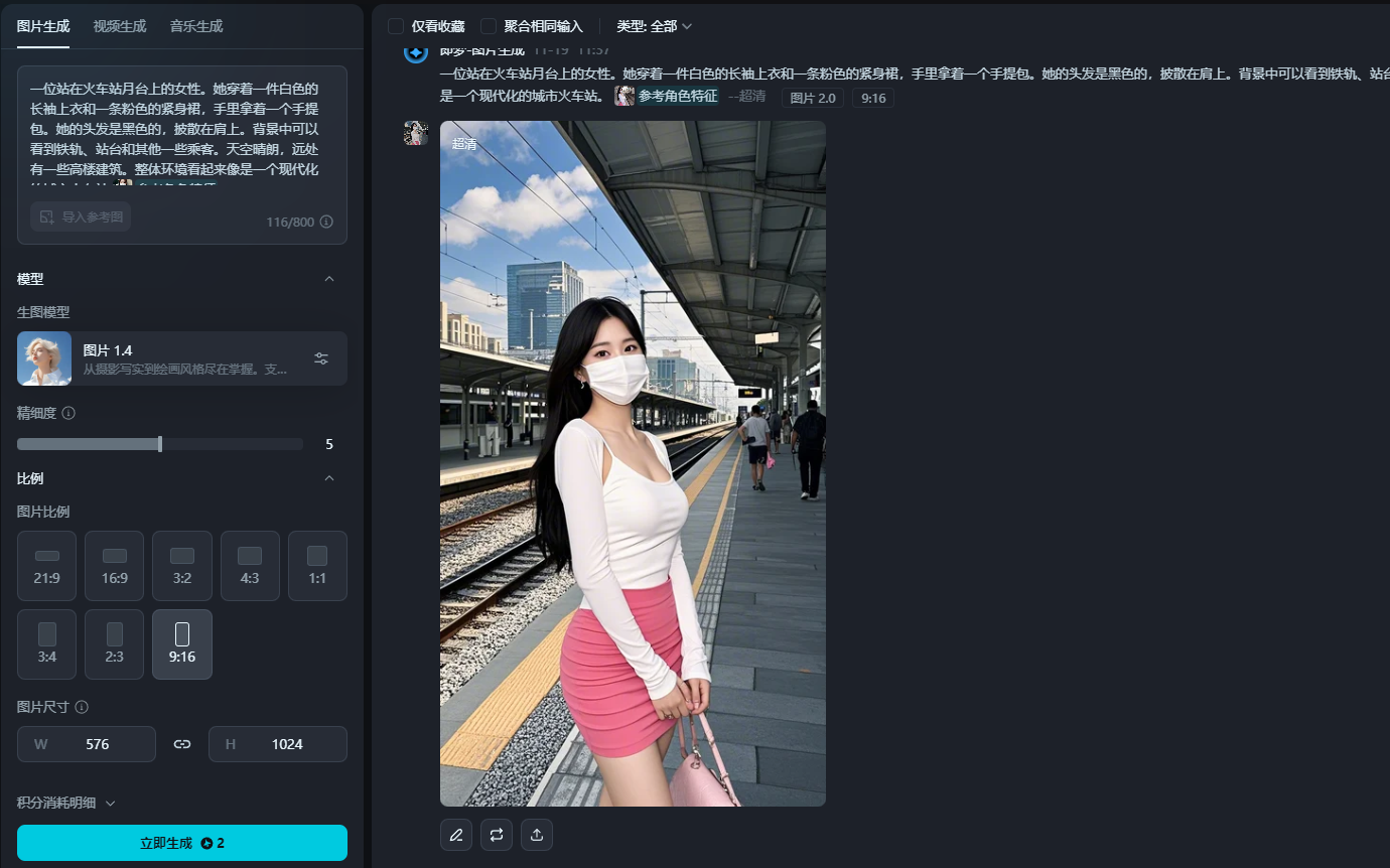 疯狂吸粉的AI口罩大雷美女视频,条条爆款,0成本制作,实操教程