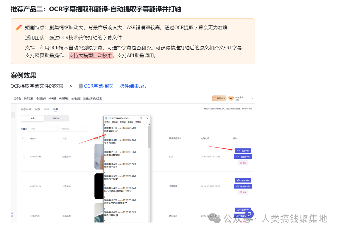 AI一键去字幕、自动翻译!短剧出海必备的2个AI神器