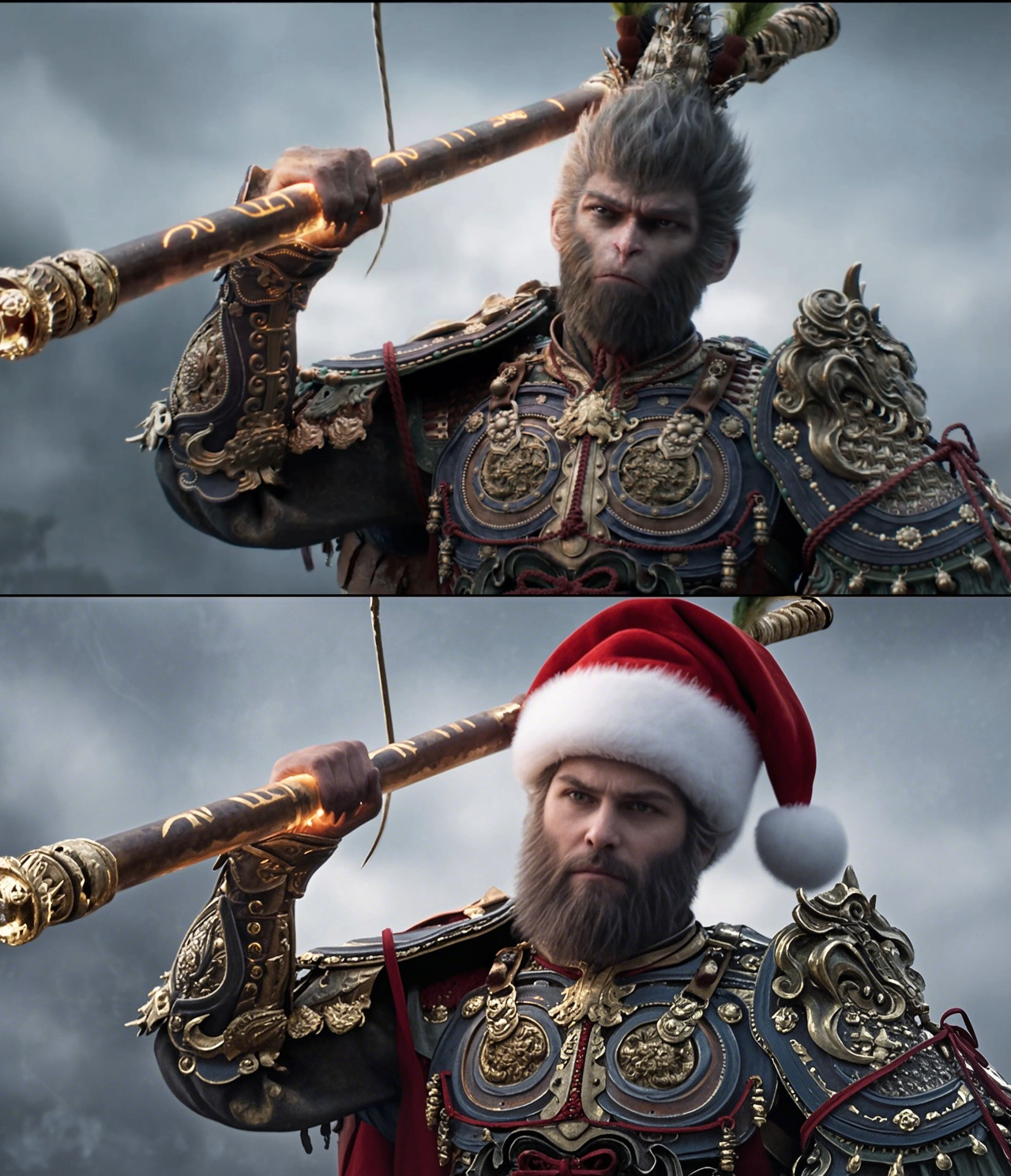 10秒钟用AI给你的头像戴上圣诞帽，P图软件可以歇歇了。