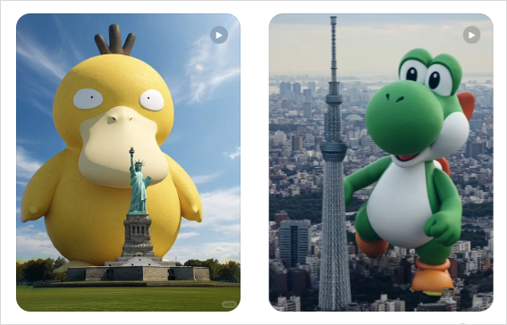 AI美女图成了过去式，“巨物宝可梦”才是新的流量密码。