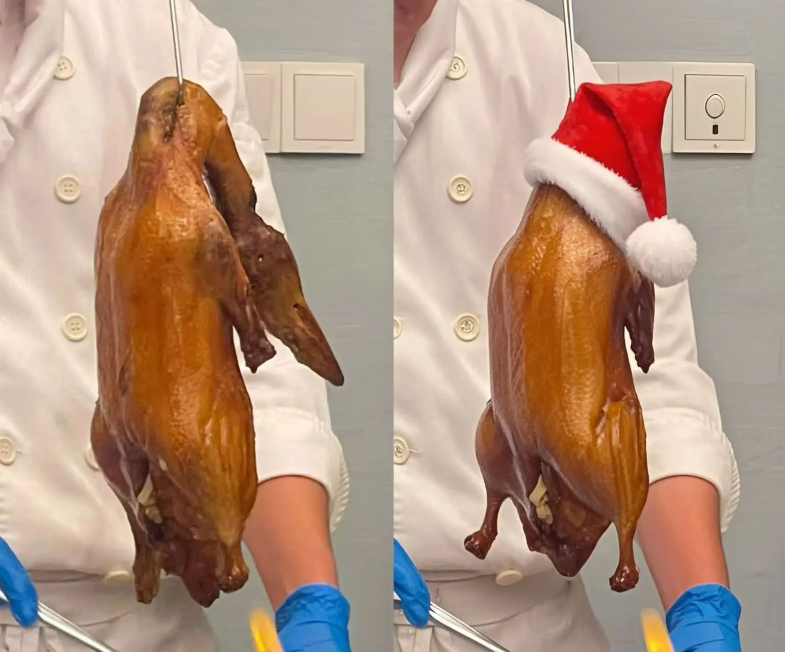 10秒钟用AI给你的头像戴上圣诞帽，P图软件可以歇歇了。