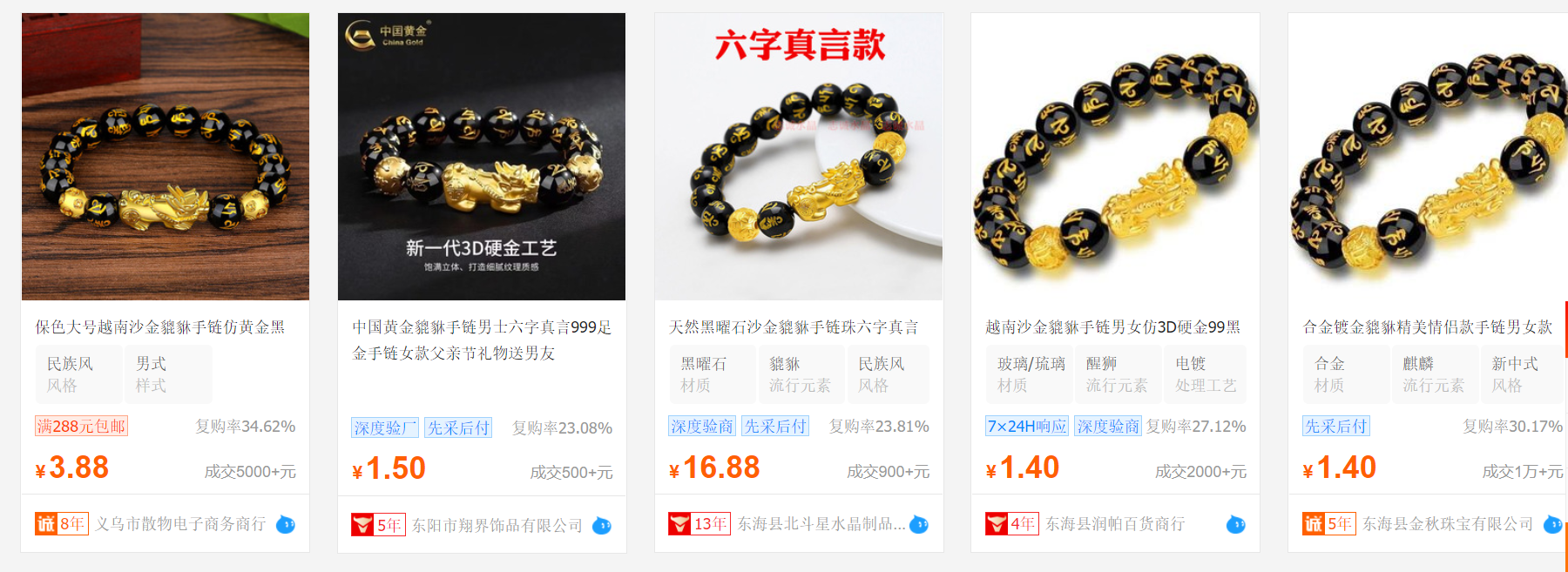 进价1.5元,200元卖出!卖手串的独立站究竟有多暴利