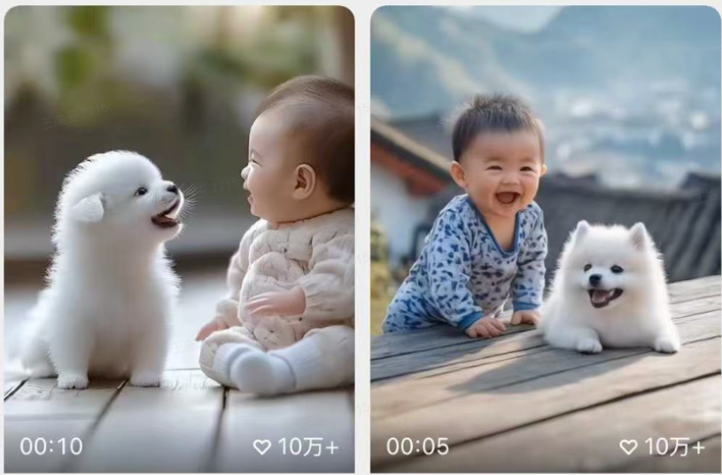 萌娃萌宠爆款视频制作，1条视频点赞转发10万+，手把手教你