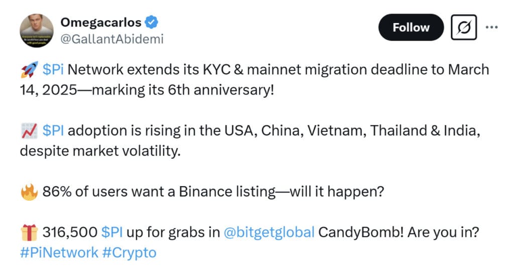 Pi Network价格飙升—CoinMarketCap 上市能否推动Pi币价格创新高?