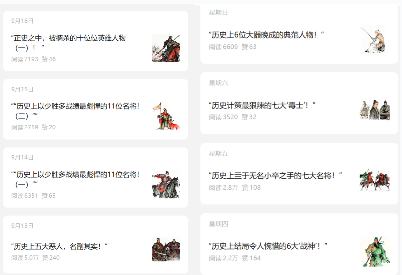 发现一个公众号冷门蓝海赛道! 历史人物+AI漫画配图,仅需 3 步,日更稳定阅读量高