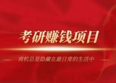 每年200多万人考研,做考研赚钱项目月入2万+的详细玩法