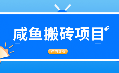 闲鱼搬砖项目:经久不衰,适合新手长期操作赚钱