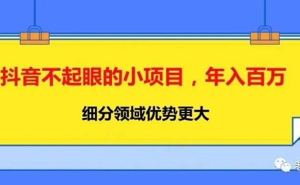 抖音不起眼的小项目,年入百万