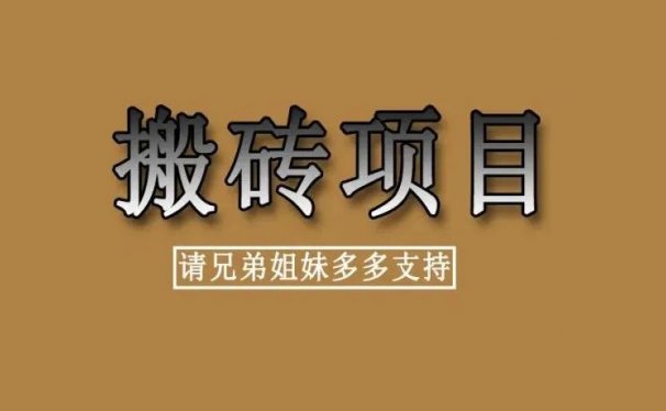 推荐一个搬砖项目,单号每天收入100+