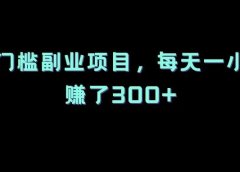 中视频赚钱:零门槛副业项目,每天一小时,赚了300+