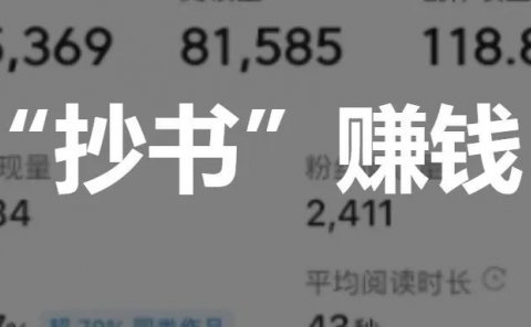 拆解一个冷门项目:抄书赚钱,一天200+!【原创】