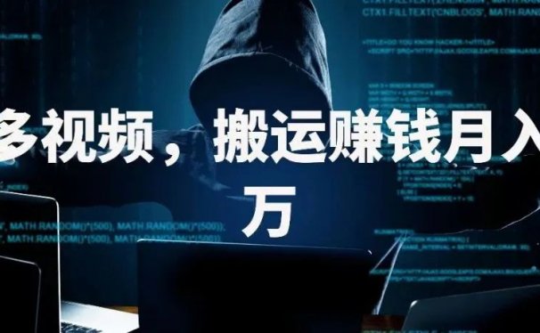 多多视频,搬运赚钱月入三万