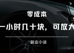 游戏陪玩项目:一小时几十块,可放大操作