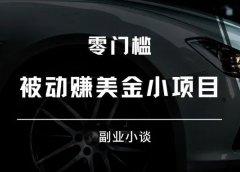 一个被动赚美金的小项目！