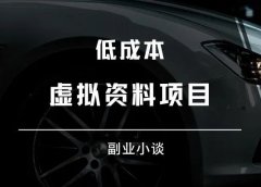 低成本,虚拟资料项目,日赚几百块