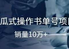 傻瓜式操作书单号项目,销量10万+!