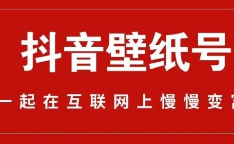 抖音壁纸号全新玩法详解,抖音内部即可直接变现。