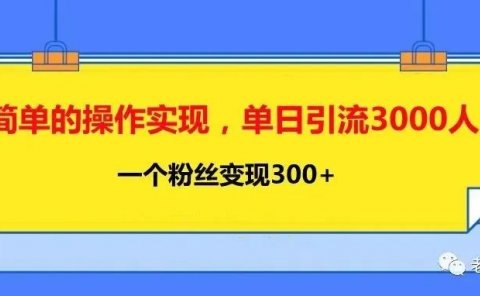 抖音家族号:单日引流3000人,单粉丝变现300+