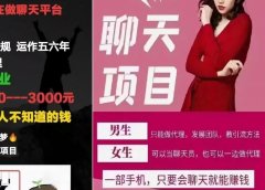 聊天赚钱项目：聪明人已经看懂，聊天​=赚米！