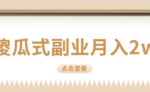 月入2.5w，傻瓜式副业，看他如何玩转兼职。