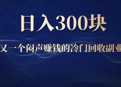 回收烟盒:冷门副业项目,日入两三百!