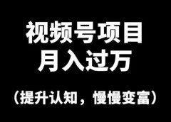 视频号操作名人语录,月入过万的副业项目