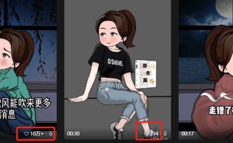 爆火的卡通视频,1条视频10万+点赞,手把手教给你