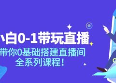 小白0-1带玩玩直播：带你0基础搭建直播间，全系列课程