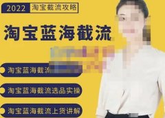 2022淘宝蓝海截流攻略,淘宝蓝海截流选品上货实操讲解