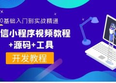 外面收费1688的微信小程序视频教程+源码+工具:0基础入门到实战精通!
