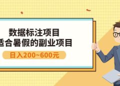 副业赚钱:人工智能数据标注项目,简单易上手,小白也能日入200+