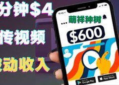 只需要上传视频然后每分钟赚4美元项目:详细操作步骤,新手也可操作