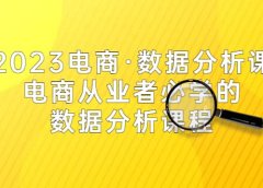 2023电商·数据分析课,电商·从业者必学的数据分析课程(42节课)