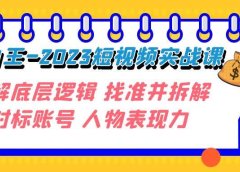 变现·为王-2023短视频实战课 了解底层逻辑 找准并拆解对标账号 人物表现力