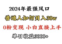 小游戏直播最强风口，小游戏直播月入30w，0粉变现，最适合小白做的项目