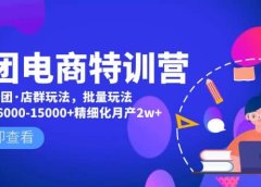 美团电商特训营:美团·店群玩法,无脑铺货