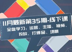 11月最新-35期-线下课：全盘学习：运营、主播、视频、投放、打爆品、场景