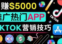 无需露脸,无需录音,无需投资,TIKTOK上传短视频,最高日入5000美元