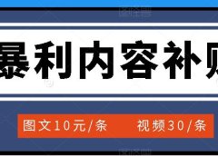 百家号暴利内容补贴项目,图文10元一条,视频30一条,新手小白日赚300+