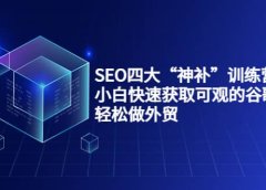 SEO四大“神补”训练营,小白快速获取可观的谷歌流量,轻松做外贸