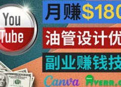 利用在线设计网站Canva,只需1到2个小时,月赚1800美元