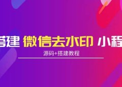 搭建微信去水印小程序 带流量主【源码+搭建教程】